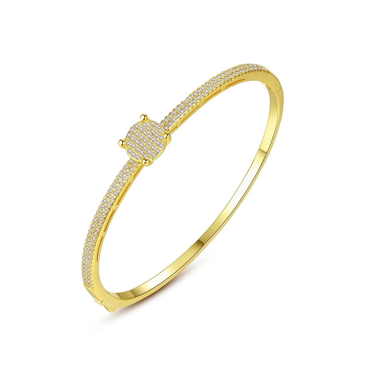 Anne 14K Gold Plated Bangle - Jera Paris Jewelry