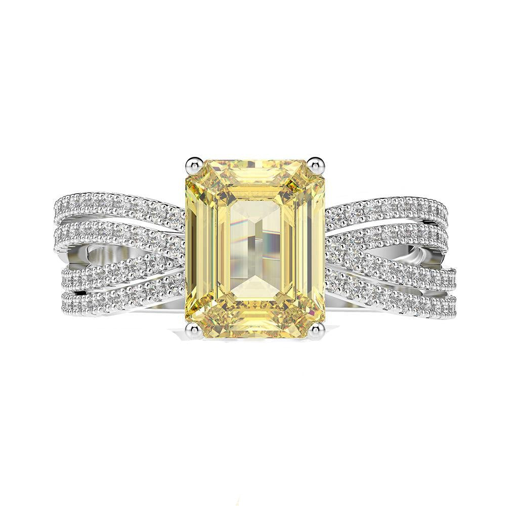 Lux 7ct Yellow Diamond Style Ring - Jera Paris Jewelry