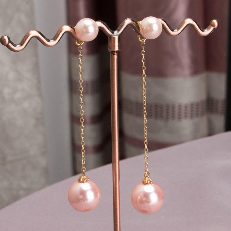 Grace Shell Pearl Drop Earrings - Jera Paris Jewelry