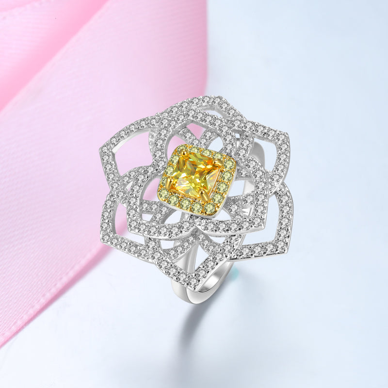 Flora Yellow Diamond Style Ring - Jera Paris Jewelry