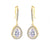 Rose Golden Elegance Earrings - Jera Paris Jewelry